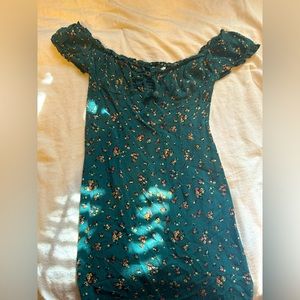 Floral green dress
